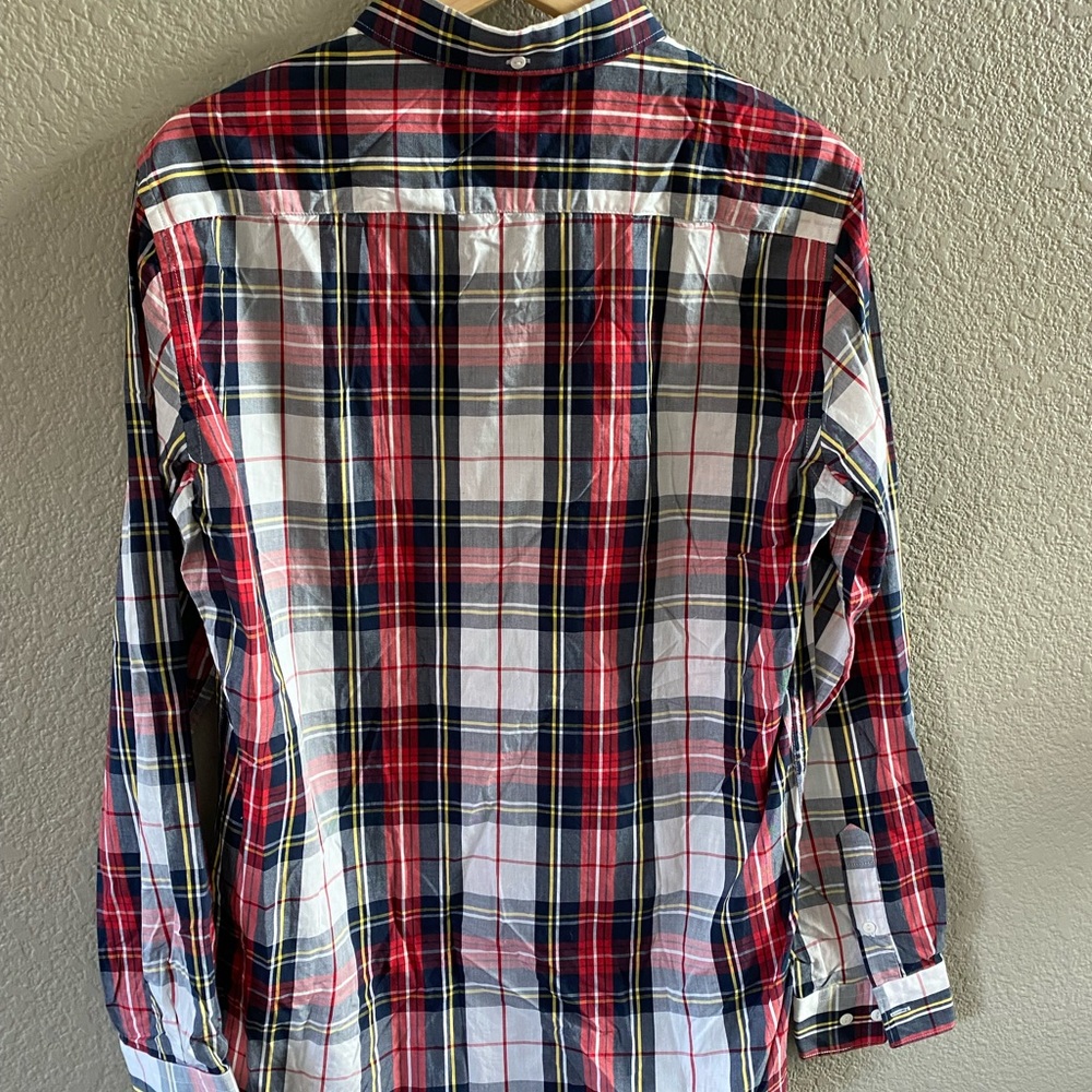 French Connection Plaid Button Down Shirt Long Sl… - image 2